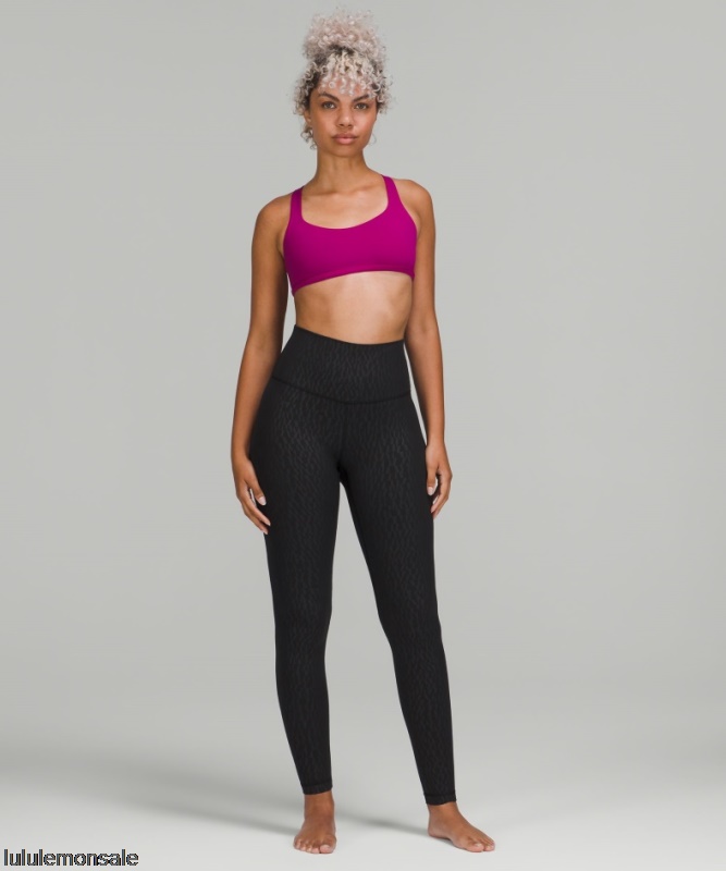 Lululemon Damen DELULU031 | Lululemon Deutschland Segment Emboss Black Align High-rise Hose 28